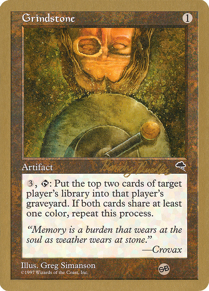 Grindstone (Randy Buehler) (SB) [World Championship Decks 1998] | Gaming Infinity