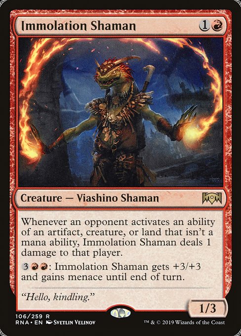 Immolation Shaman [Ravnica Allegiance] | Gaming Infinity