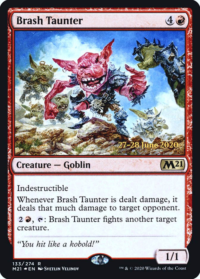 Brash Taunter  [Core Set 2021 Prerelease Promos] | Gaming Infinity