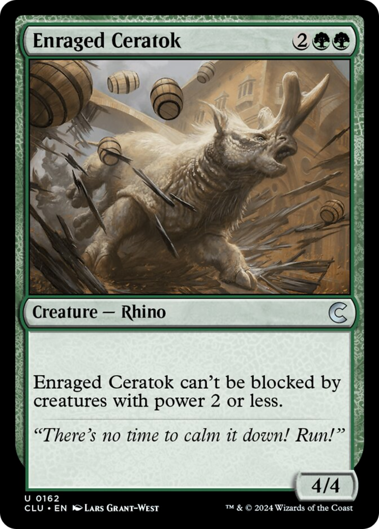 Enraged Ceratok [Ravnica: Clue Edition] | Gaming Infinity