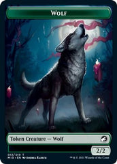 Centaur // Wolf Double-Sided Token [Innistrad: Midnight Hunt Commander Tokens] | Gaming Infinity