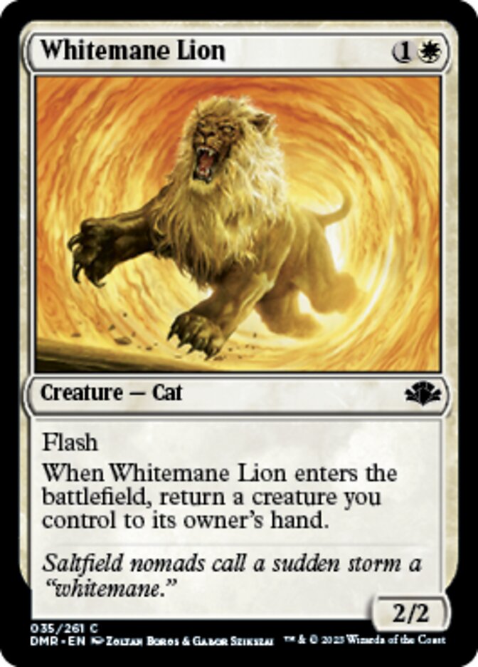 Whitemane Lion [Dominaria Remastered] | Gaming Infinity