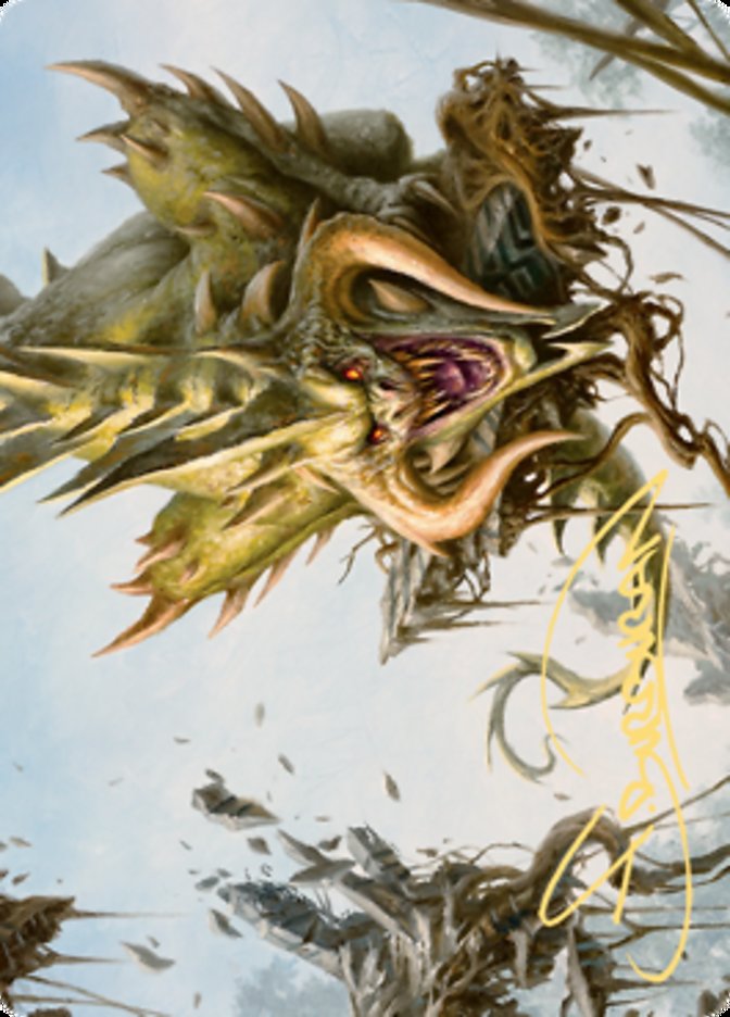 Canopy Baloth Art Card (Gold-Stamped Signature) [Zendikar Rising Art Series] | Gaming Infinity