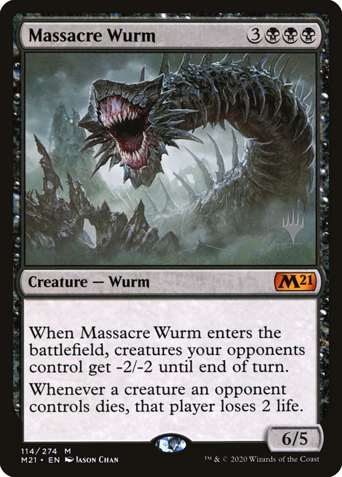 Massacre Wurm (Promo Pack) [Core Set 2021 Promos] | Gaming Infinity