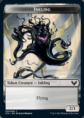 Spirit // Inkling Double-Sided Token [Strixhaven: School of Mages Tokens] | Gaming Infinity