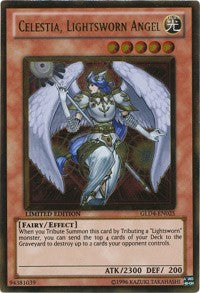 Celestia, Lightsworn Angel [Gold Series 4: Pyramids Edition] [GLD4-EN025] | Gaming Infinity