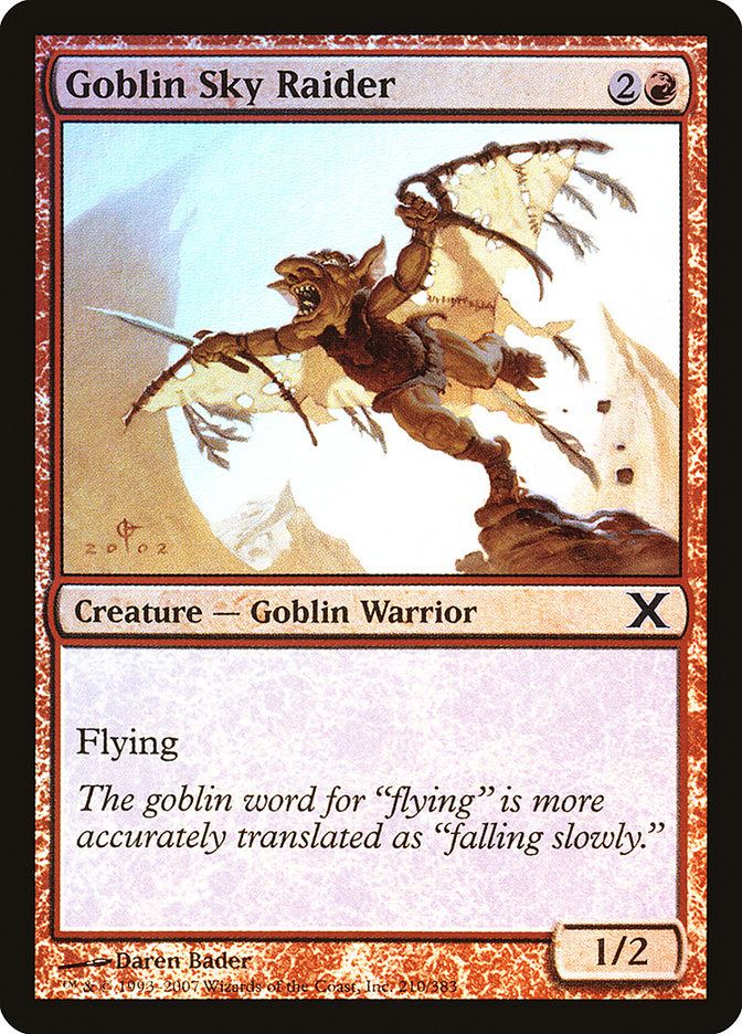 Goblin Sky Raider (Premium Foil) [Tenth Edition] | Gaming Infinity