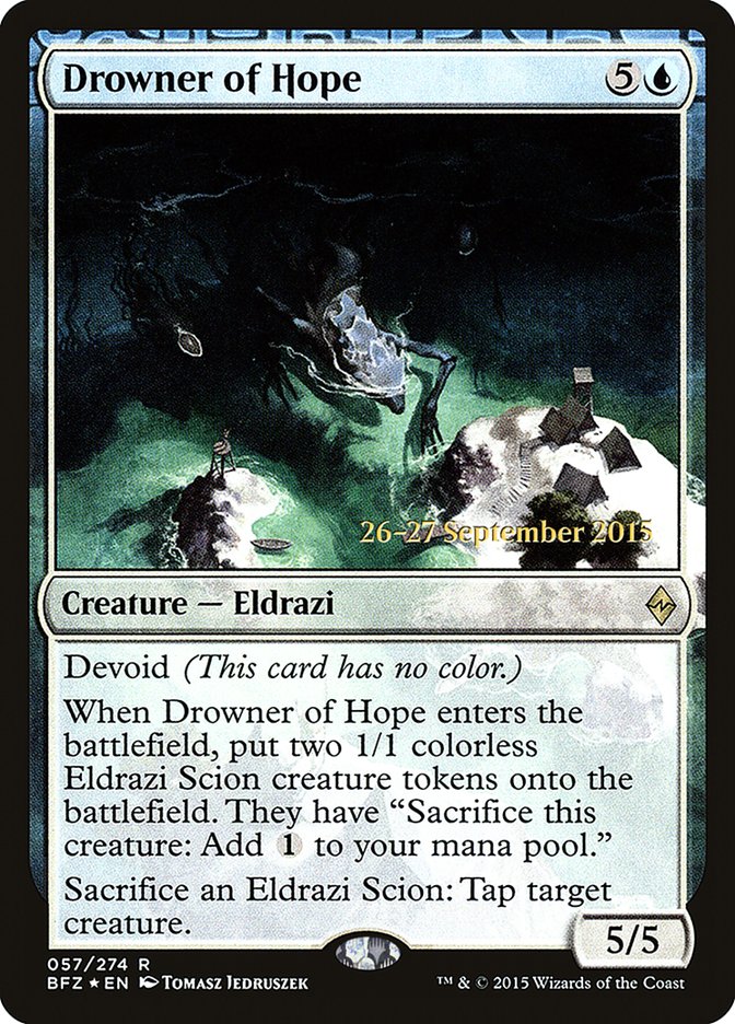 Drowner of Hope  [Battle for Zendikar Prerelease Promos] | Gaming Infinity