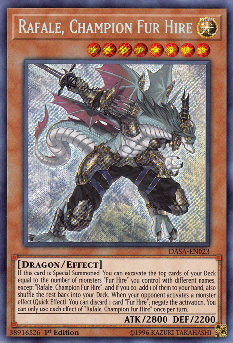 Rafale, Champion Fur Hire [DASA-EN023] Secret Rare | Gaming Infinity