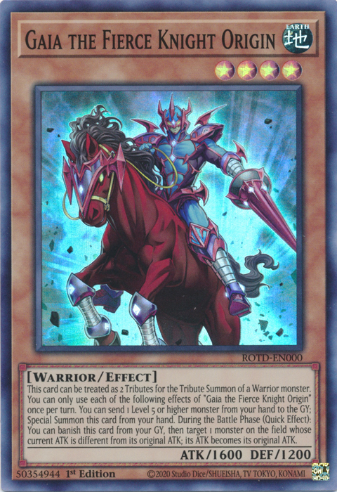 Gaia the Fierce Knight Origin [ROTD-EN000] Super Rare | Gaming Infinity