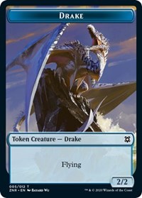 Drake // Plant Double-sided Token [Zendikar Rising Tokens] | Gaming Infinity