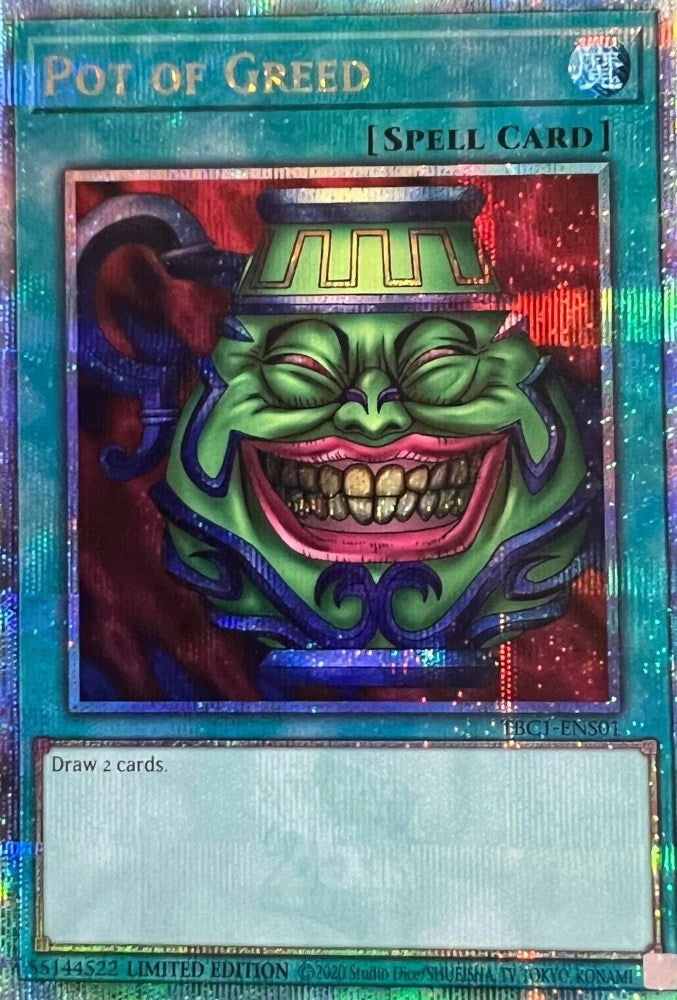 Pot of Greed [TBC1-ENS01] Secret Rare | Gaming Infinity