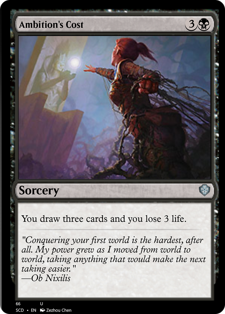 Ambition's Cost [Starter Commander Decks] | Gaming Infinity