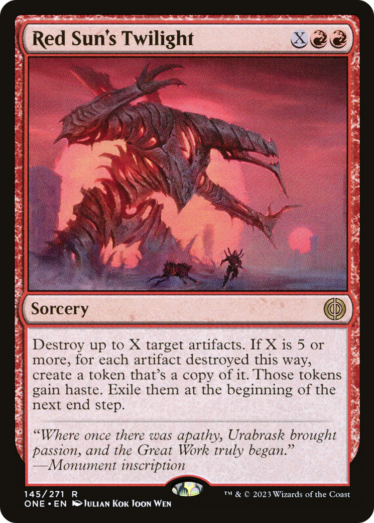 Red Sun's Twilight [Phyrexia: All Will Be One] | Gaming Infinity