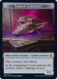 Goblin Construct // Illusion Double-sided Token [Zendikar Rising Tokens] | Gaming Infinity