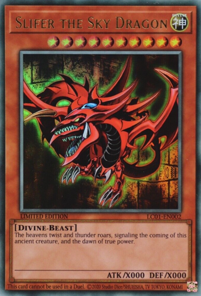 Slifer the Sky Dragon (25th Anniversary) [LC01-EN002] Ultra Rare | Gaming Infinity