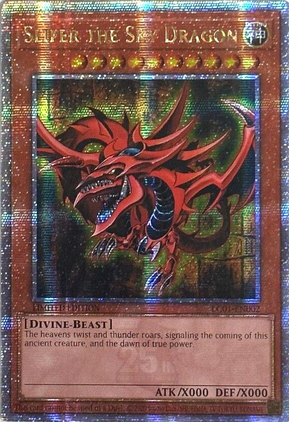 Slifer the Sky Dragon (25th Anniversary) [LC01-EN002] Quarter Century Secret Rare | Gaming Infinity