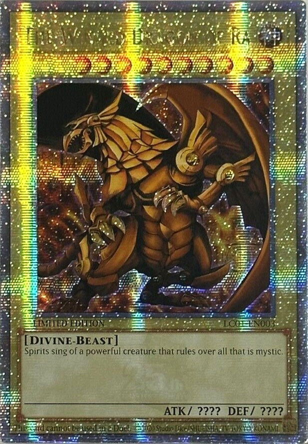 The Winged Dragon of Ra (25th Anniversary) [LC01-EN003] Quarter Century Secret Rare | Gaming Infinity