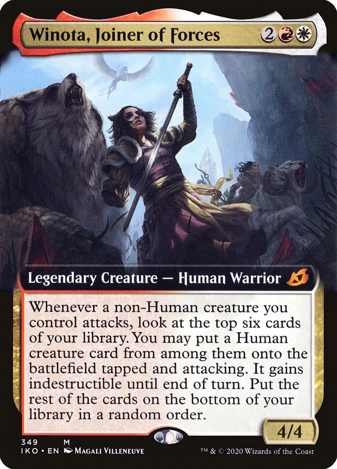 Winota, Joiner of Forces (Extended Art) [Ikoria: Lair of Behemoths] | Gaming Infinity