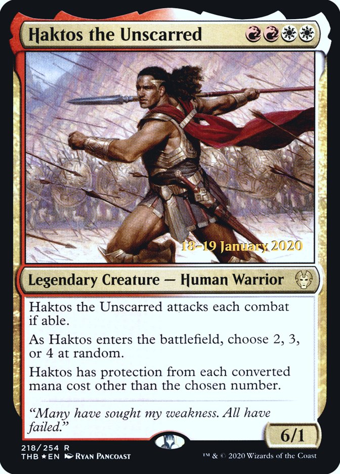 Haktos the Unscarred [Theros Beyond Death Prerelease Promos] | Gaming Infinity