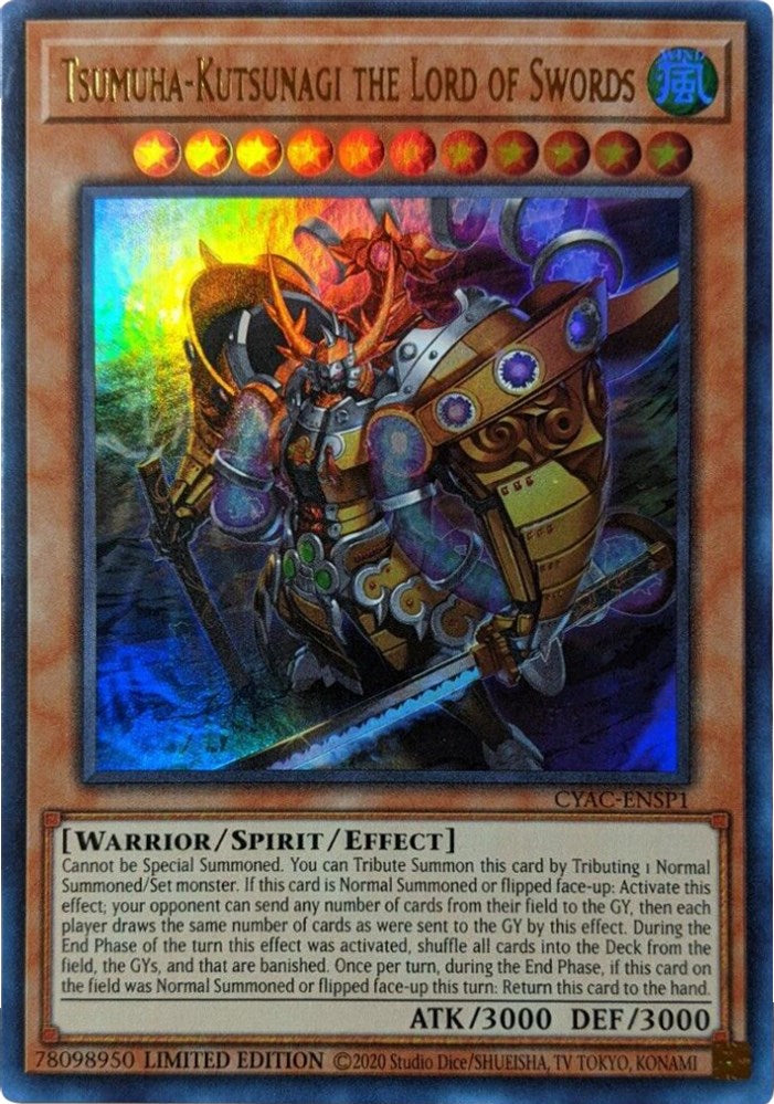 Tsumuha-Kutsunagi the Lord of Swords [CYAC-ENSP1] Ultra Rare | Gaming Infinity