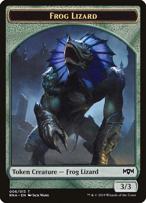 Frog Lizard Token [Ravnica Allegiance Tokens] | Gaming Infinity