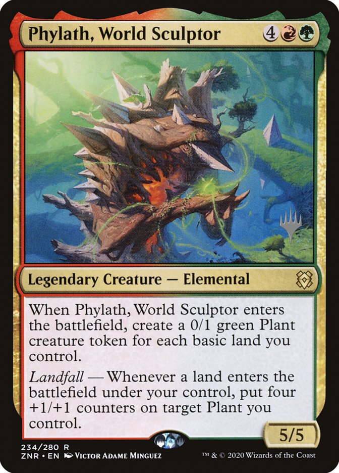 Phylath, World Sculptor (Promo Pack) [Zendikar Rising Promos] | Gaming Infinity