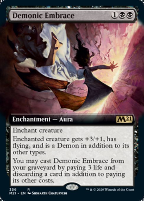 Demonic Embrace (Extended Art) [Core Set 2021] | Gaming Infinity