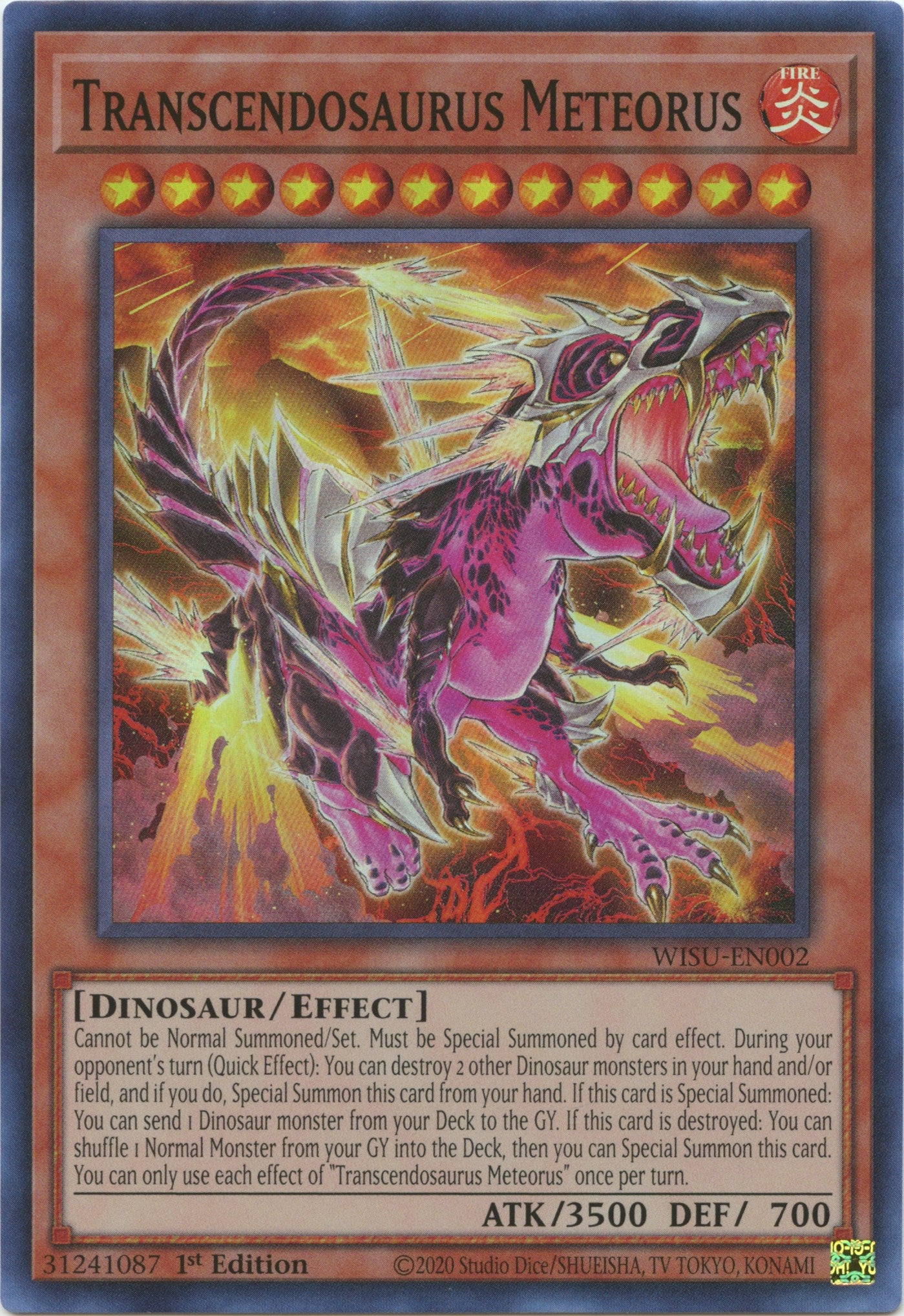 Transcendosaurus Meteorus [WISU-EN002] Super Rare | Gaming Infinity