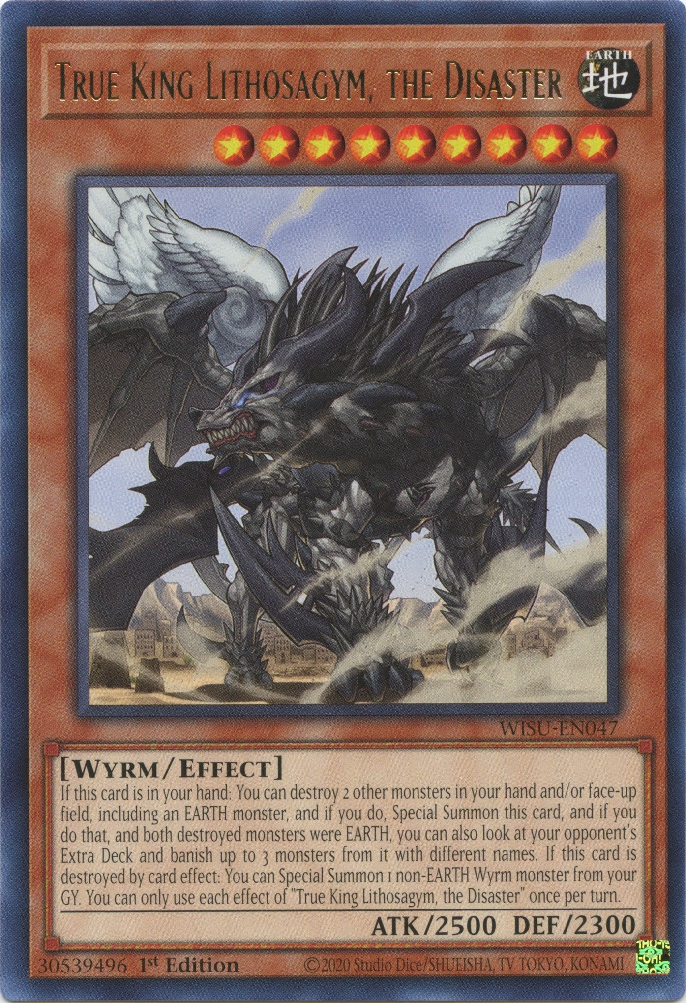 True King Lithosagym, the Disaster [WISU-EN047] Rare | Gaming Infinity
