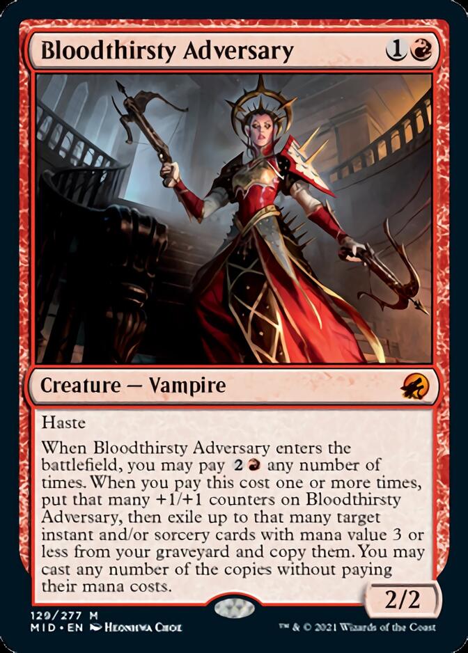 Bloodthirsty Adversary [Innistrad: Midnight Hunt] | Gaming Infinity