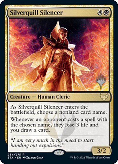 Silverquill Silencer (Promo Pack) [Strixhaven: School of Mages Promos] | Gaming Infinity