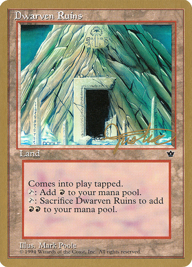 Dwarven Ruins (Mark Justice) [Pro Tour Collector Set] | Gaming Infinity