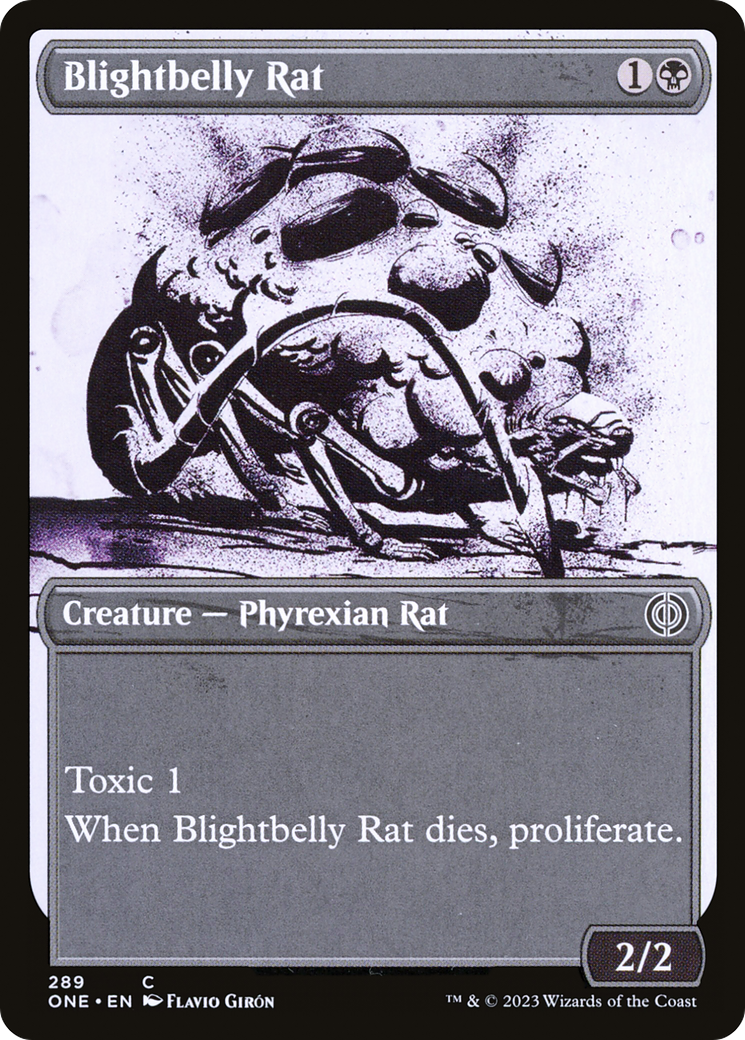 Blightbelly Rat (Showcase Ichor) [Phyrexia: All Will Be One] | Gaming Infinity