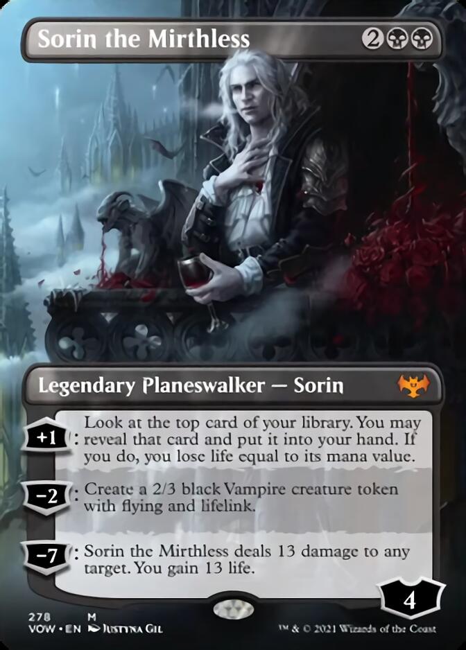 Sorin the Mirthless (Borderless) [Innistrad: Crimson Vow] | Gaming Infinity
