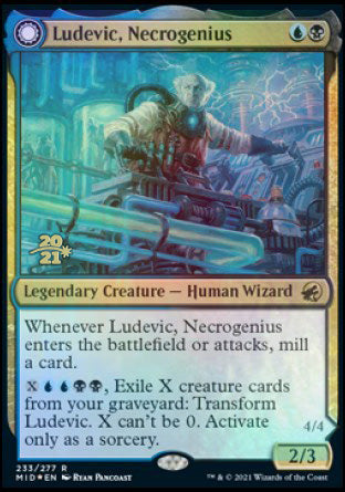 Ludevic, Necrogenius // Olag, Ludevic's Hubris [Innistrad: Midnight Hunt Prerelease Promos] | Gaming Infinity