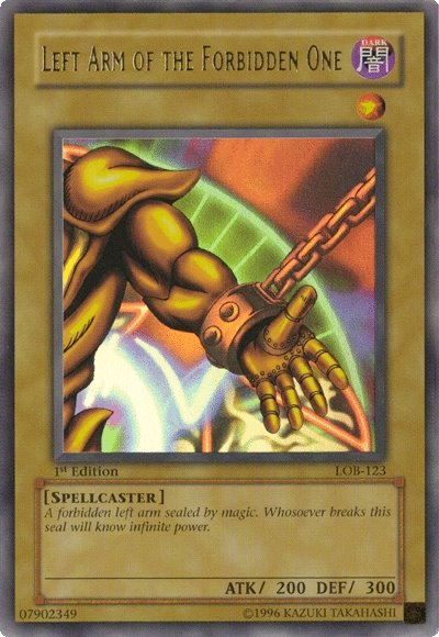Left Arm of the Forbidden One [LOB-123] Ultra Rare | Gaming Infinity