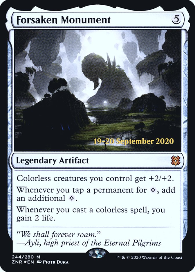 Forsaken Monument  [Zendikar Rising Prerelease Promos] | Gaming Infinity