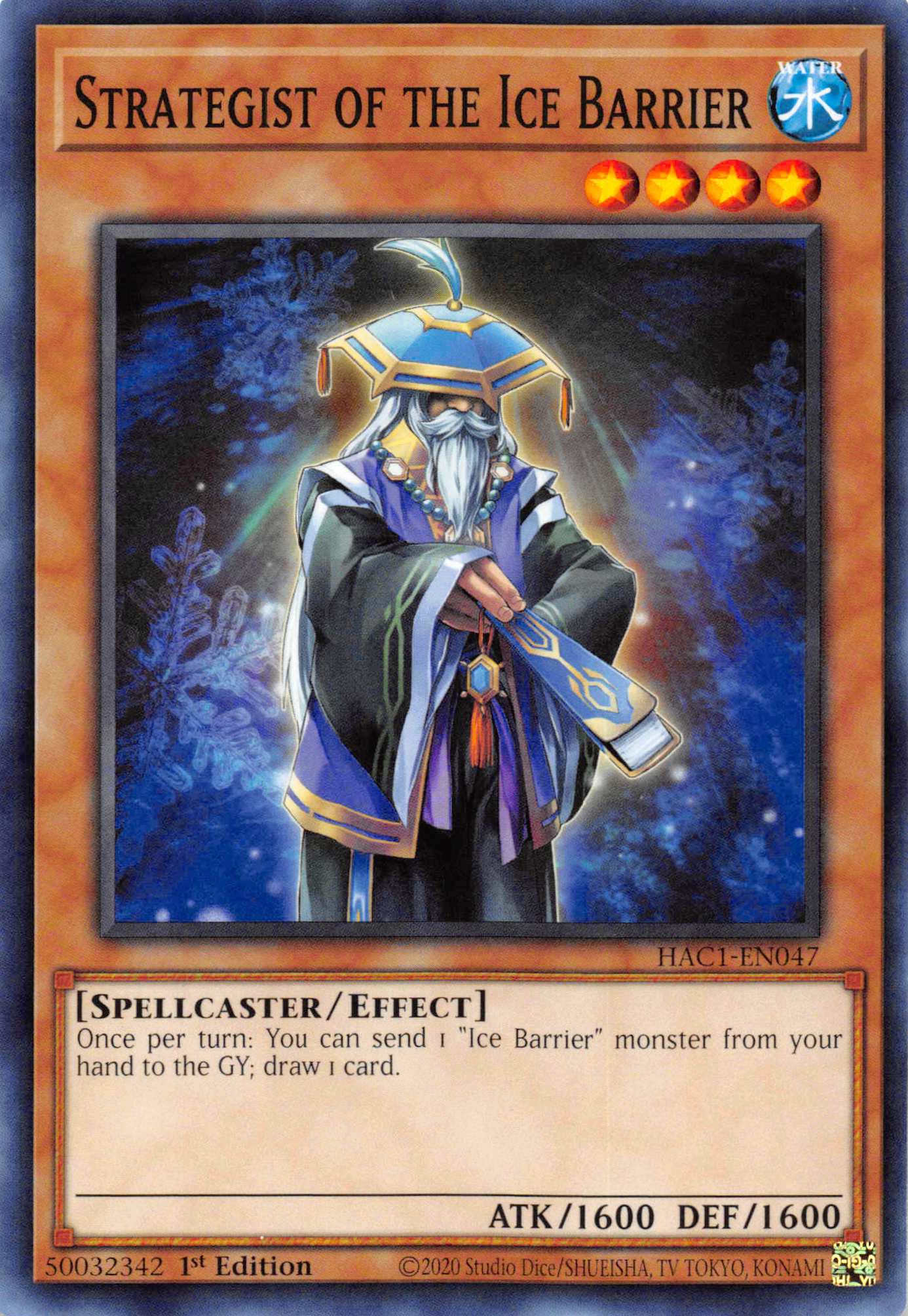 Strategist of the Ice Barrier (Duel Terminal) [HAC1-EN047] Parallel Rare | Gaming Infinity