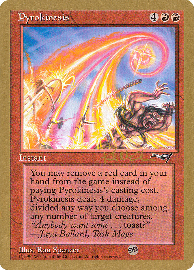 Pyrokinesis (Paul McCabe) (SB) [World Championship Decks 1997] | Gaming Infinity