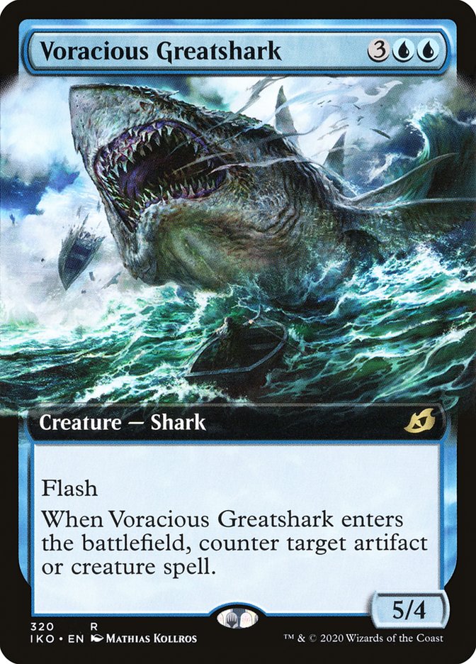 Voracious Greatshark (Extended Art) [Ikoria: Lair of Behemoths] | Gaming Infinity