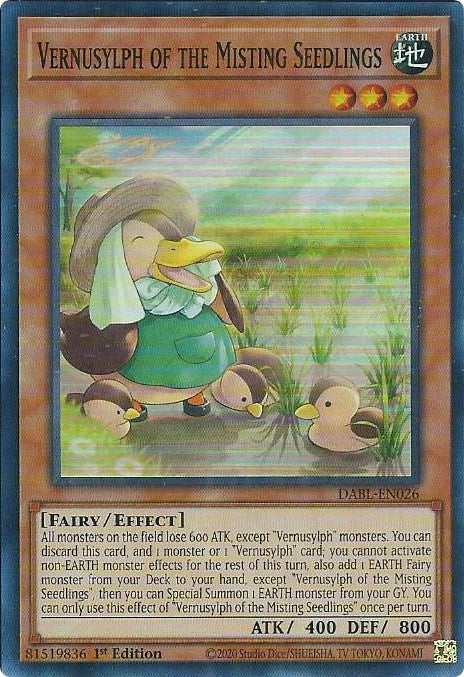 Vernusylph of the Misting Seedlings [DABL-EN026] Super Rare | Gaming Infinity