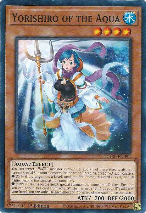 Yorishiro of the Aqua [DABL-EN092] Common | Gaming Infinity