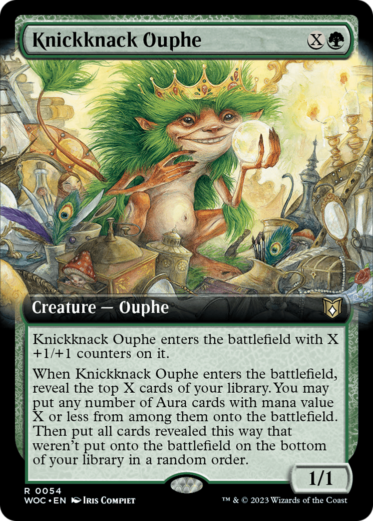 Knickknack Ouphe (Extended Art) [Wilds of Eldraine Commander] | Gaming Infinity