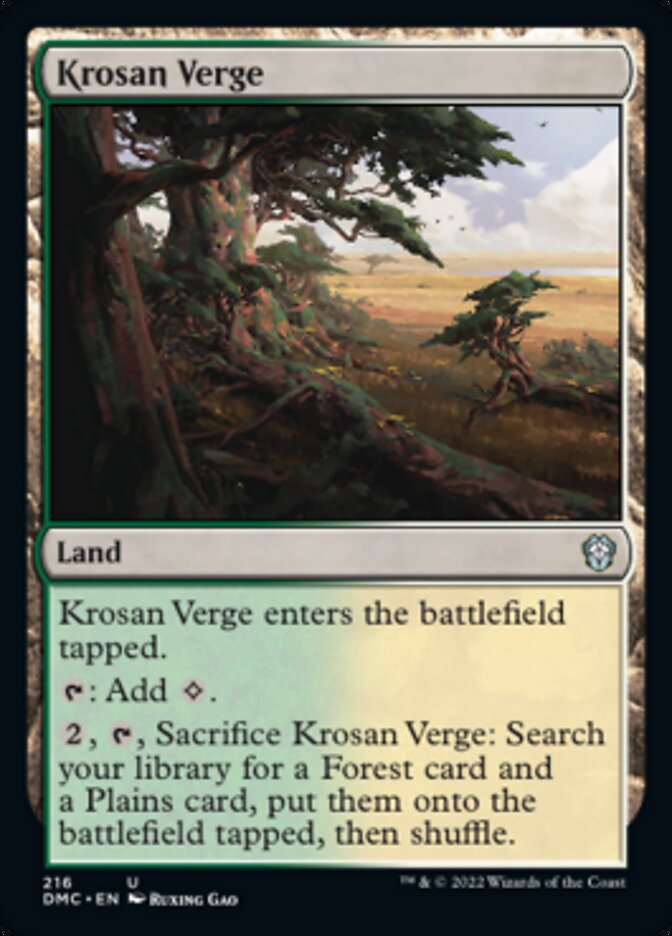 Krosan Verge [Dominaria United Commander] | Gaming Infinity