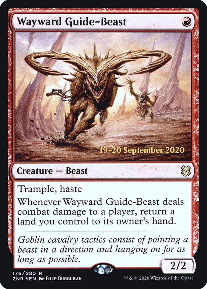 Wayward Guide-Beast  [Zendikar Rising Prerelease Promos] | Gaming Infinity