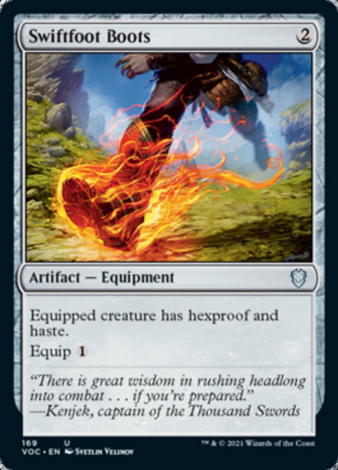 Swiftfoot Boots [Innistrad: Crimson Vow Commander] | Gaming Infinity