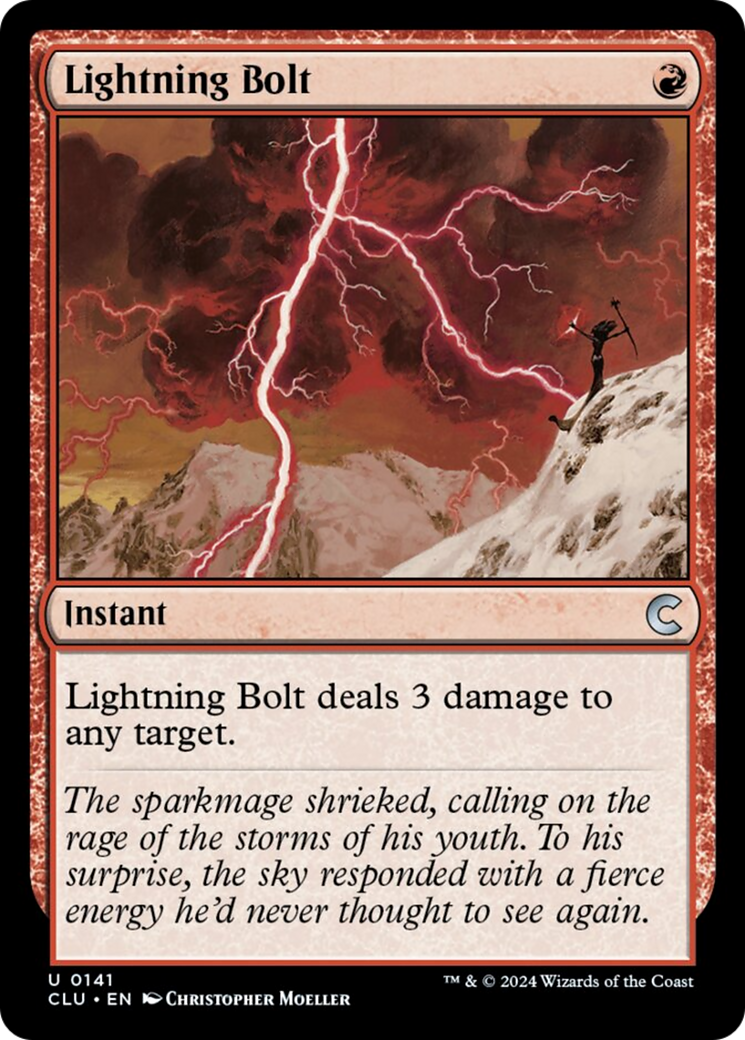 Lightning Bolt [Ravnica: Clue Edition] | Gaming Infinity