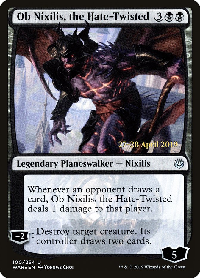 Ob Nixilis, the Hate-Twisted  [War of the Spark Prerelease Promos] | Gaming Infinity