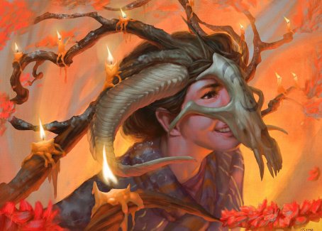 Hedgewitch's Mask Art Card [Innistrad: Midnight Hunt Art Series] | Gaming Infinity